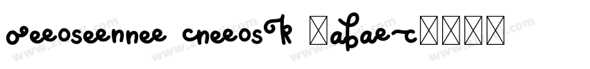 Cabana Baby Regu字体转换